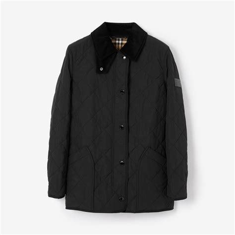 burberry diamond quilted barn jacket|diamond quilted thermoregulated barn jacket.